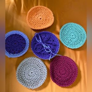 Hand-Crocheted Coasters!!!